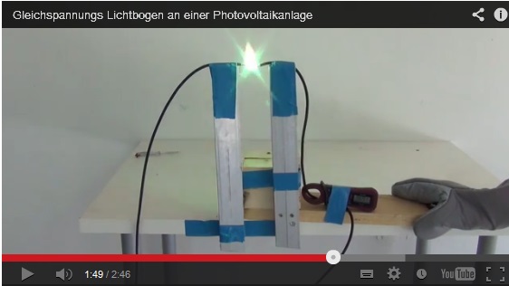 Lichtbogen bei Gleichstrom